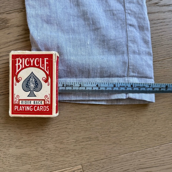 Mason’s Torino Style Linen Blend Casual Dress Trousers Light Blue EU 52 Italy - Picture 11 of 12